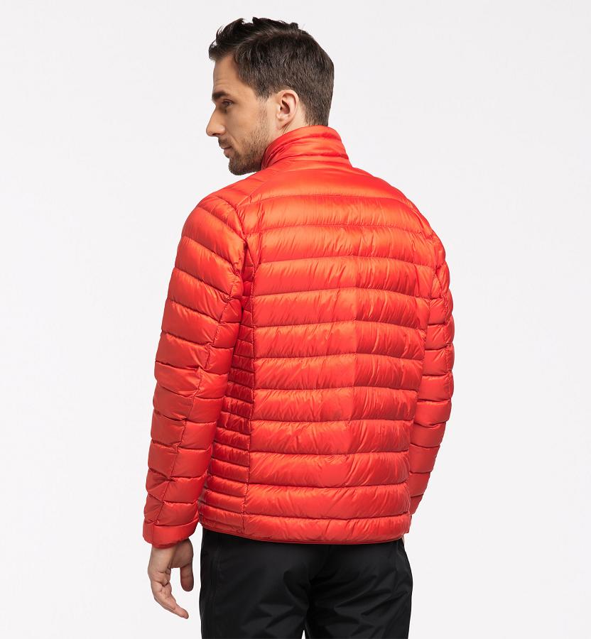 Haglöfs Mens Roc Down Jacket Red New Zealand 94120OGEK